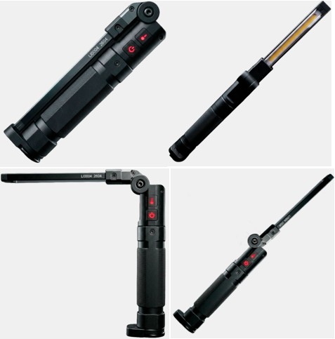 LI0004 LANTERNA DE INSPECAO MAGNETICA 4 ESTAGIOS COM LASER 1000 LUMENS