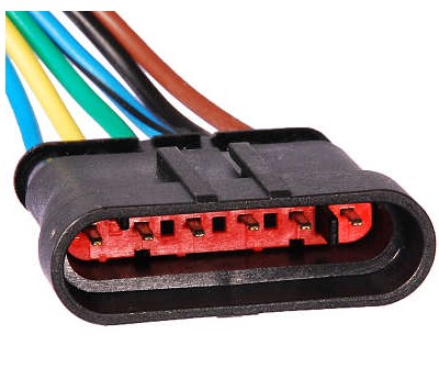 ETE9755 CHICOTE 6VIAS INJECAO/TRAVA ELETRICA/LANTERNA TRASEIRA FIAT - MACHO